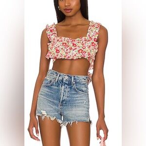 For Love & Lemons Auden Crop Top NWT